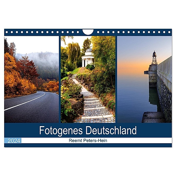 Fotogenes Deutschland (Wandkalender 2024 DIN A4 quer), CALVENDO Monatskalender, Reemt Peters-Hein