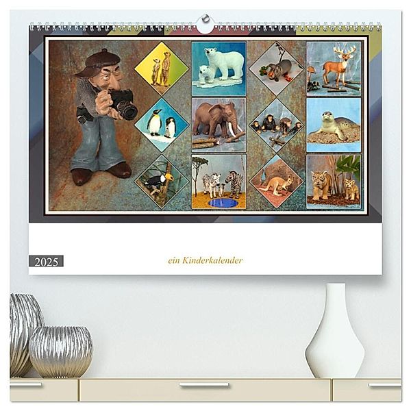 Fotograf auf Pirsch - ein Kinderkalender (hochwertiger Premium Wandkalender 2025 DIN A2 quer), Kunstdruck in Hochglanz, Calvendo, Rolf Frank