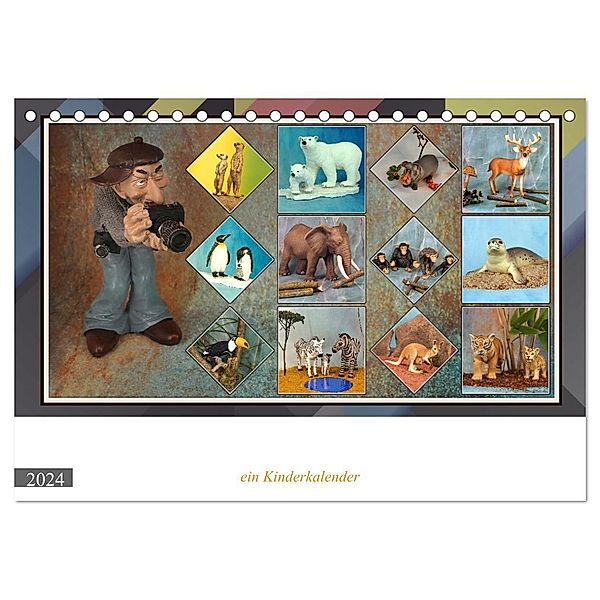 Fotograf auf Pirsch - ein Kinderkalender (Tischkalender 2024 DIN A5 quer), CALVENDO Monatskalender, Rolf Frank