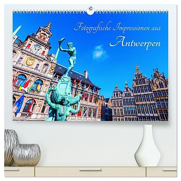 Fotografische Impressionen aus Antwerpen (hochwertiger Premium Wandkalender 2024 DIN A2 quer), Kunstdruck in Hochglanz, Christian Müller