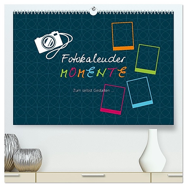 Fotokalender MOMENTE (hochwertiger Premium Wandkalender 2025 DIN A2 quer), Kunstdruck in Hochglanz, Calvendo, ROTH-Design