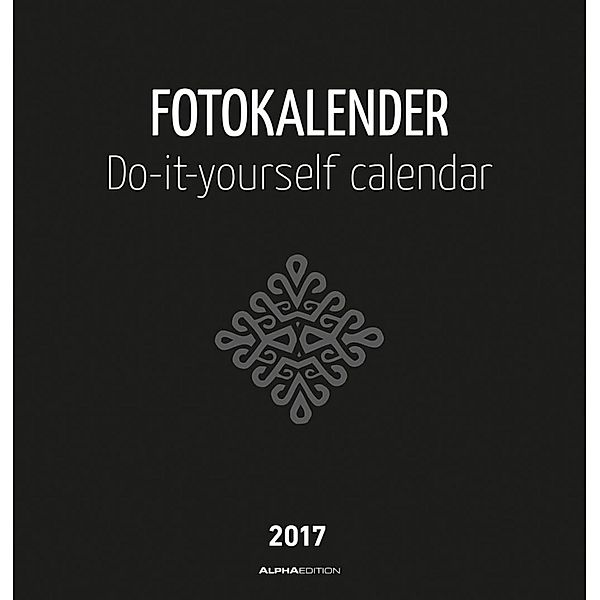 Fotokalender schwarz 2017 (22 x 21 cm), ALPHA EDITION