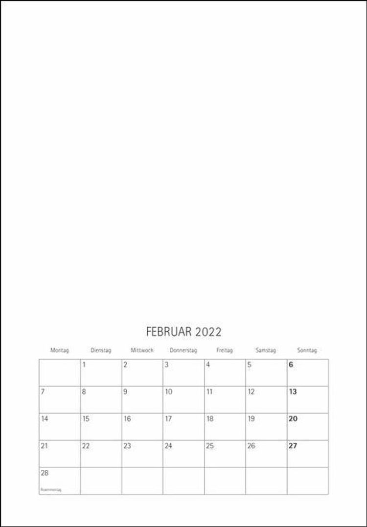 Fotokalender zum Selbergestalten 23 x 33 cm 2022 - Kalender bestellen