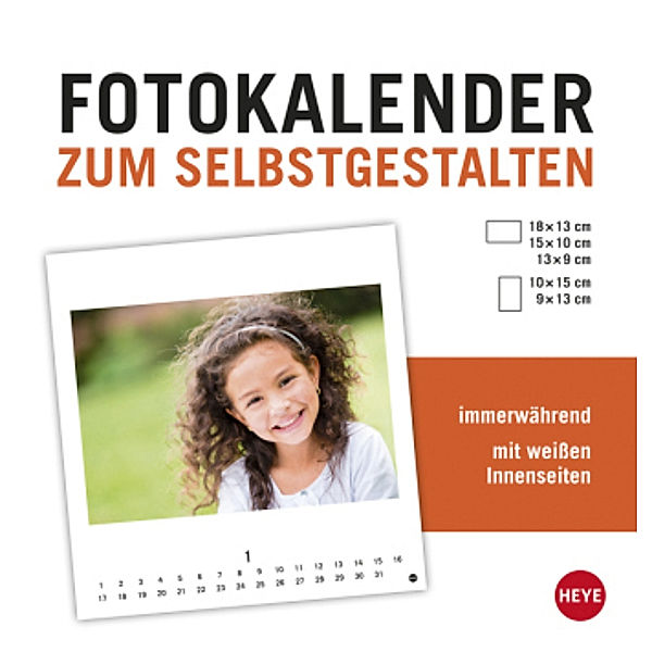 Fotokalender zum Selbstgestalten weiß 2016