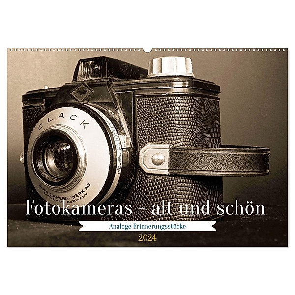 Fotokameras - alt und schön (Wandkalender 2024 DIN A2 quer), CALVENDO Monatskalender, Jean-Louis Glineur