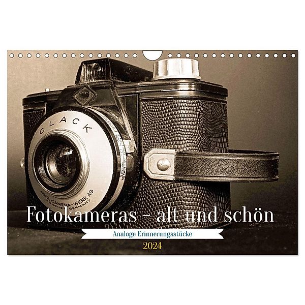 Fotokameras - alt und schön (Wandkalender 2024 DIN A4 quer), CALVENDO Monatskalender, Jean-Louis Glineur