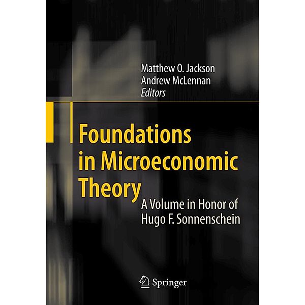 Foundations in Microeconomic Theory