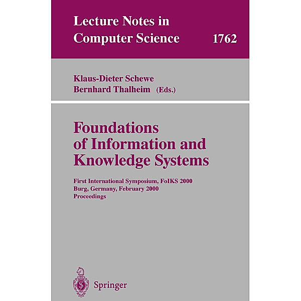 Foundations of Information and Knowledge Systems