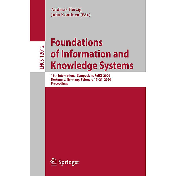 Foundations of Information and Knowledge Systems