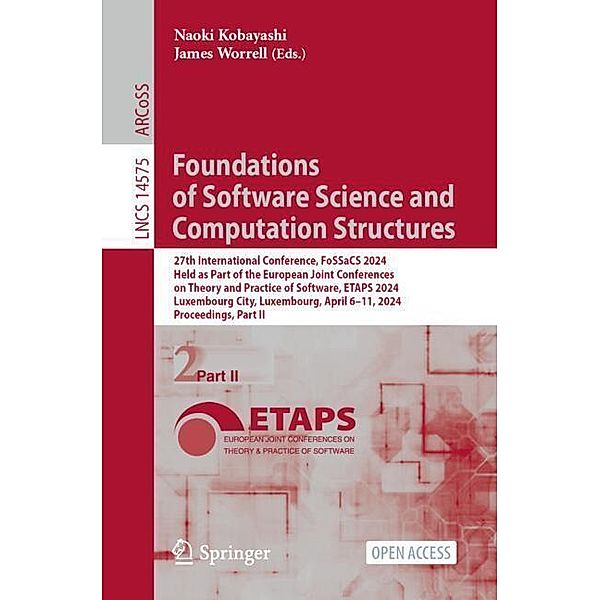 Foundations of Software Science and Computation Structures