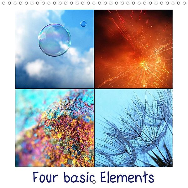 Four basic elements (Wall Calendar 2021 300 × 300 mm Square), Dagmar Laimgruber