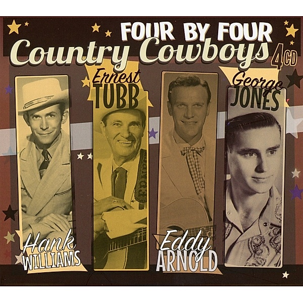 Four By Four-Country Cowboys, H. Williams, E. Tubb, E. Arnold, G. Jones