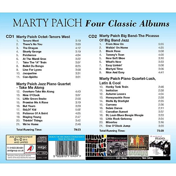 Four Classic Albums, Marty Paich