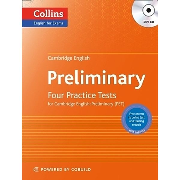 Four Practice Tests for Cambridge English: Preliminary (PET), w. MP3-CD, Peter Travis