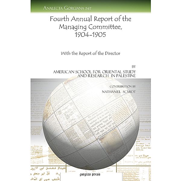 Fourth Annual Report of the Managing Committee, 1904-1905