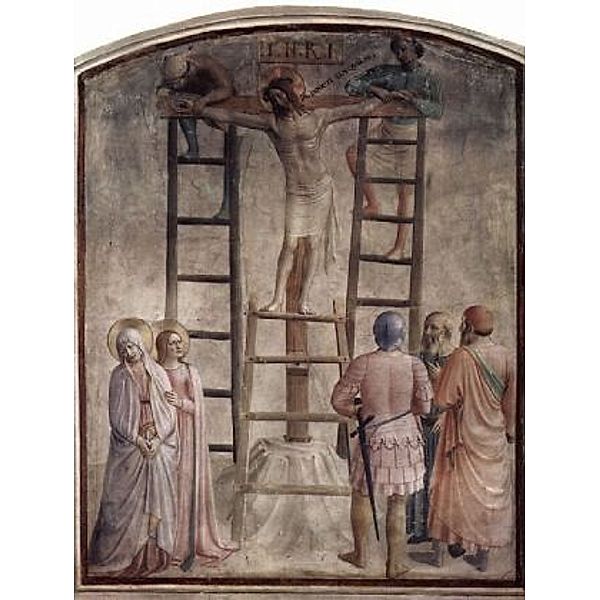Fra Angelico - Freskenzyklus im Dominikanerkloster San Marco in Florenz, Kreuzannaglung Christi - 1.000 Teile (Puzzle)