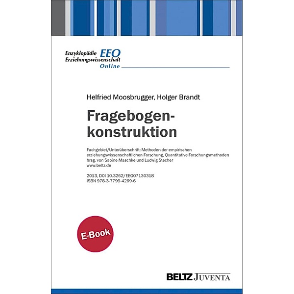 Fragebogenkonstruktion, Helfried Moosbrugger, Holger Brandt