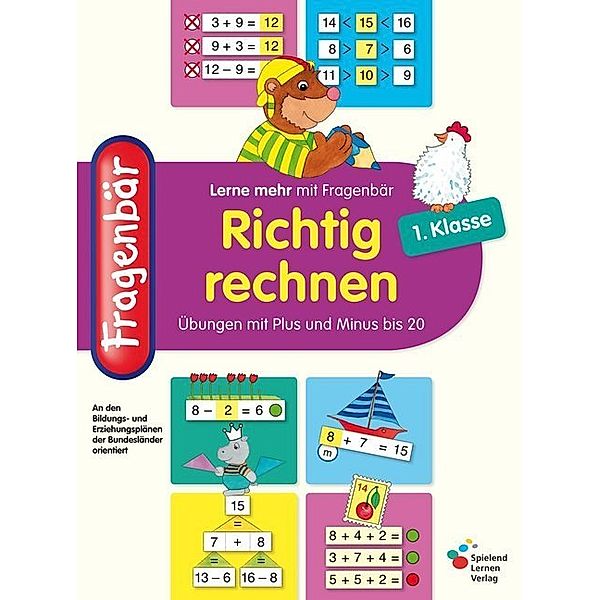 Fragenbär: Richtig rechnen 1. Klasse