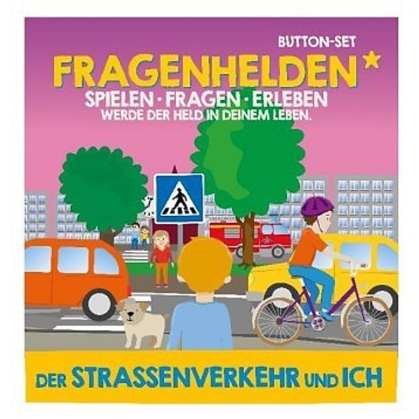 Fragenhelden Button - Der Strassenverkehr und ich