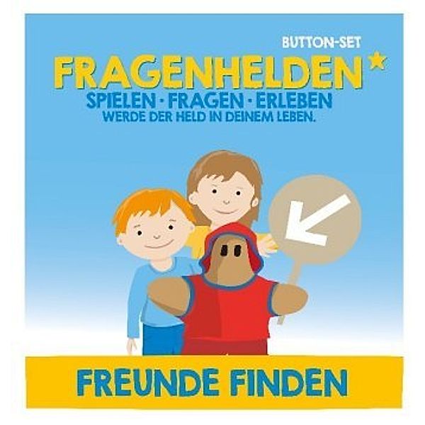 Fragenhelden Button - Freunde finden