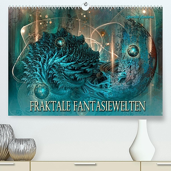 Fraktale Fantasiewelten (Premium, hochwertiger DIN A2 Wandkalender 2023, Kunstdruck in Hochglanz), Garrulus glandarius