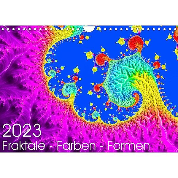 Fraktale - Farben - Formen 2023 (Wandkalender 2023 DIN A4 quer), Michael Fischer