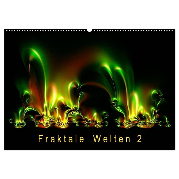 Fraktale Welten 2 (Wandkalender 2024 DIN A2 quer), CALVENDO Monatskalender, Joachim Barig
