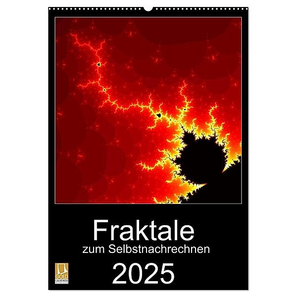 Fraktale zum Selbstnachrechnen (Wandkalender 2025 DIN A2 hoch), CALVENDO Monatskalender, Calvendo