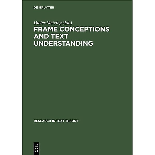 Frame Conceptions and Text Understanding