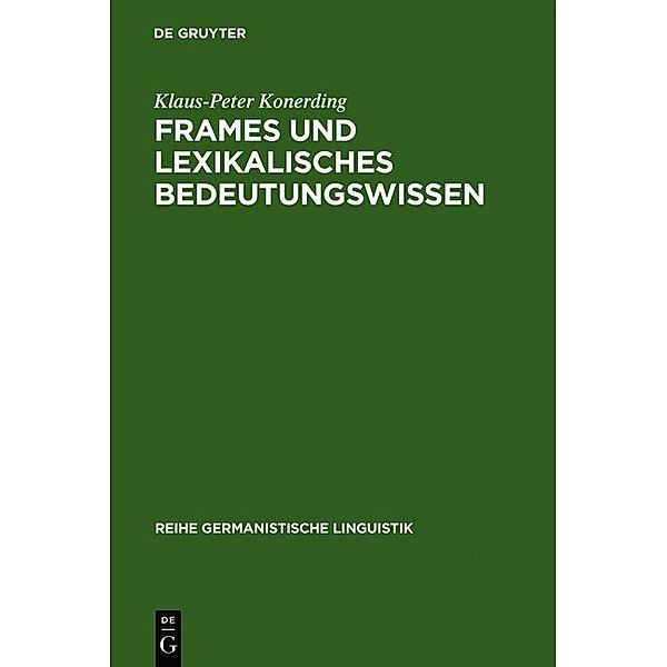 Frames und lexikalisches Bedeutungswissen, Klaus-Peter Konerding