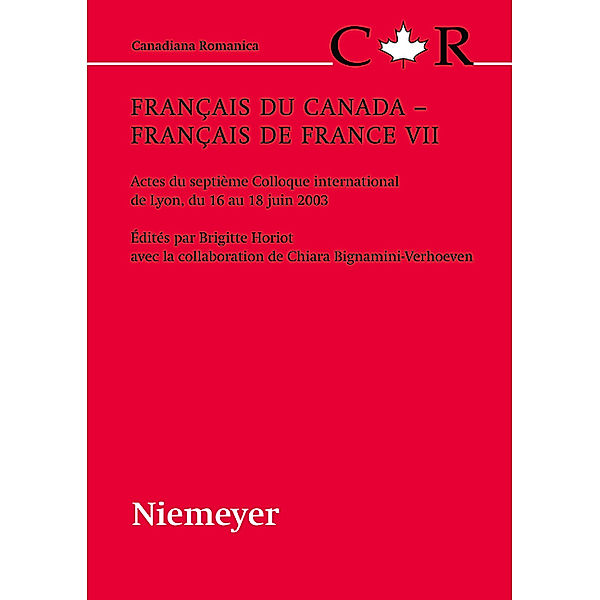Français du Canada - Français de France VII / Canadiana Romanica Bd.22