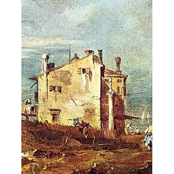 Francesco Guardi - Carpriccio, Szene: Ruinenarkade und Bauernhäuser bei der Lagune, Detail - 2.000 Teile (Puzzle)