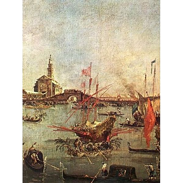 Francesco Guardi - Gemäldeserie Le Solennità Dogali, Szene: Bucintoro in San Nicolò di Lodo - 100 Teile (Puzzle)