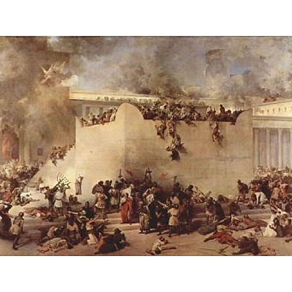 Francesco Hayez - Die Zerstörung des Tempels von Jerusalem - 1.000 Teile (Puzzle)