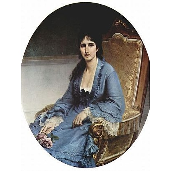 Francesco Hayez - Porträt der Antonietta Negroni Prati Morosini, Oval - 100 Teile (Puzzle)