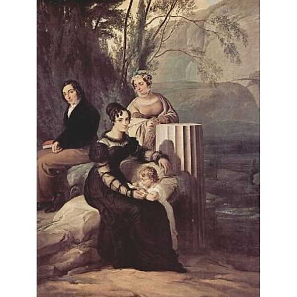 Francesco Hayez - Porträt der Familie Stampa di Sonico - 1.000 Teile (Puzzle)