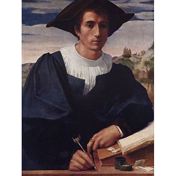 Franciabigio - Porträt eines jungen Mannes am Schreibpult - 1.000 Teile (Puzzle)