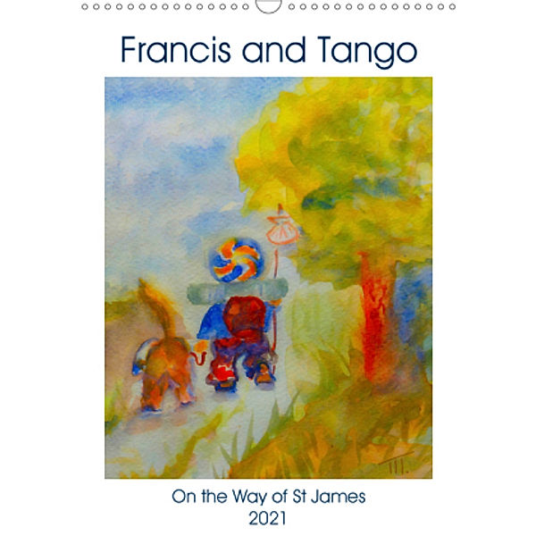 Francis and Tango (Wall Calendar 2021 DIN A3 Portrait), Michèle Mairet
