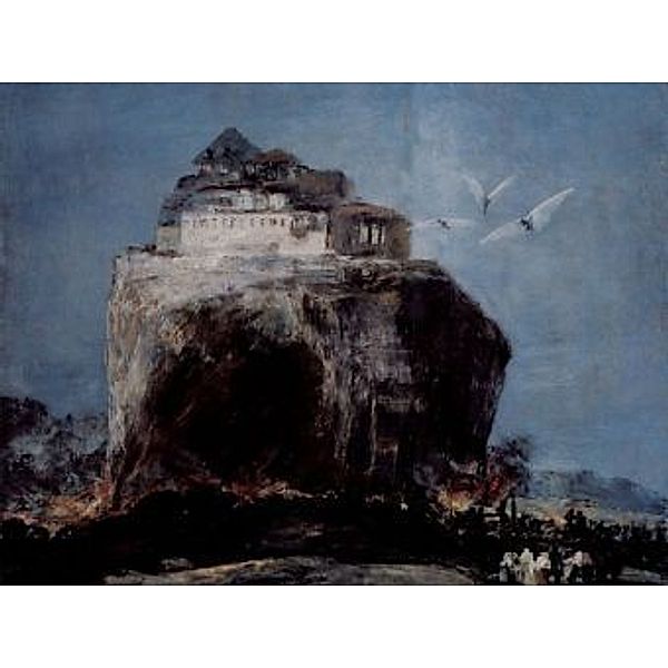 Francisco de Goya y Lucientes - Angriff auf eine Burg auf einem Felsen - 100 Teile (Puzzle)