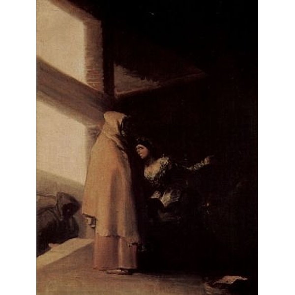 Francisco de Goya y Lucientes - Bildzyklus Desastres de la Guerra, Szene: Besuch des Mönchs - 1.000 Teile (Puzzle)