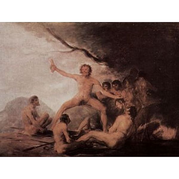 Francisco de Goya y Lucientes-Bildzyklus Desastres de la Guerra, Der Kadaver des Jesuiten Brebeuf - 200 Teile (Puzzle)