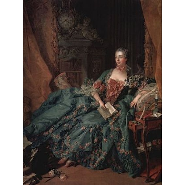 François Boucher - Porträt der Madame de Pompadour - 200 Teile (Puzzle)