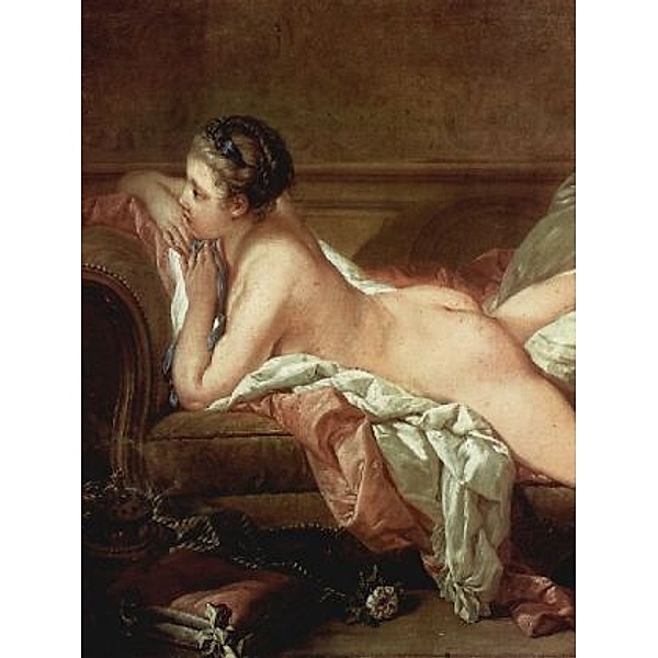 François Boucher - Ruhendes Mädchen, Detail (Madmoiselle O'Murphy) - 100 Teile (Puzzle)