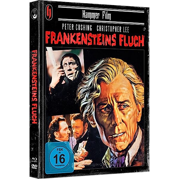 Frankensteins Fluch-Cover B Limited Mediabook, Christopher Lee, Peter Cushing