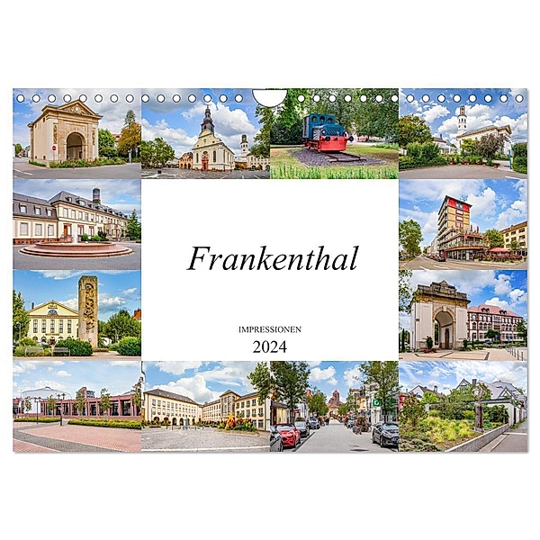 Frankenthal Impressionen (Wandkalender 2024 DIN A4 quer), CALVENDO Monatskalender, Dirk Meutzner