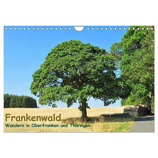 Frankenwald - Wandern in Oberfranken und Thüringen (Wandkalender 2024 DIN A4 quer), CALVENDO Monatskalender, Martin Gillner