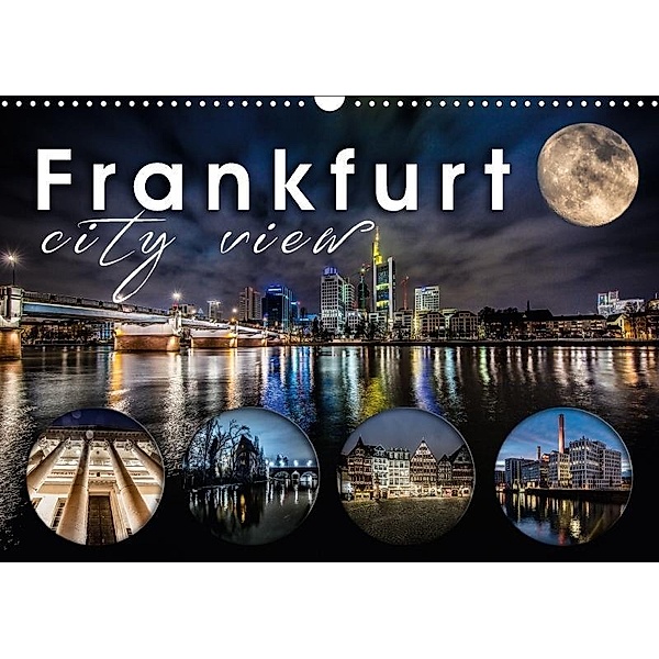 Frankfurt city view (Wandkalender 2017 DIN A3 quer), Monika Schöb