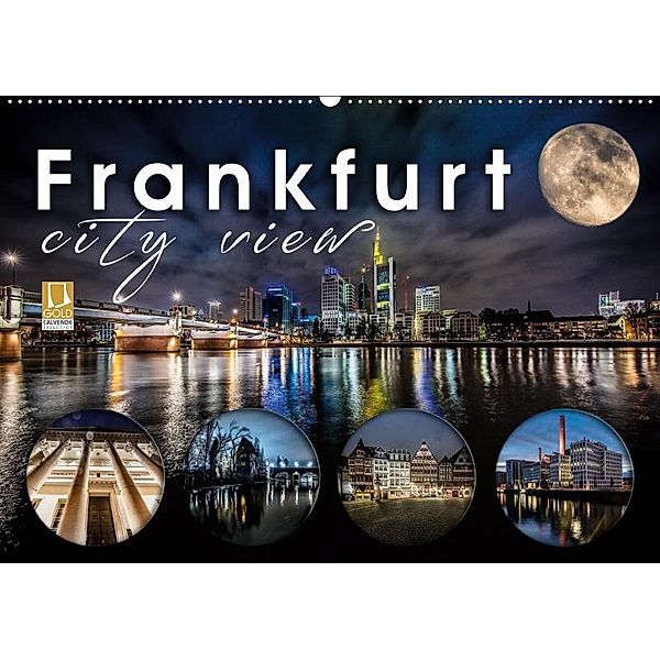 Frankfurt city view (Wandkalender 2019 DIN A2 quer), Monika Schöb