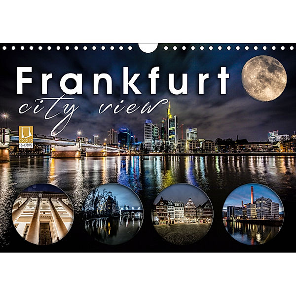 Frankfurt city view (Wandkalender 2019 DIN A4 quer), Monika Schöb