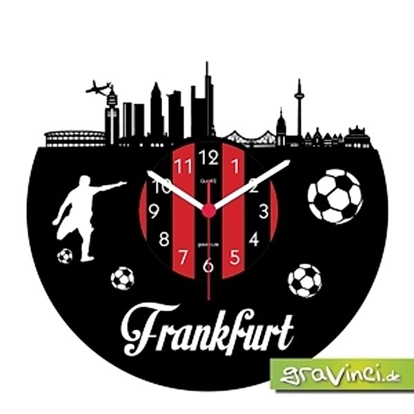 Frankfurt Fan-Sport Fußball Deutschland, Vinyl Schallplattenuhr
